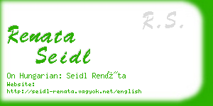 renata seidl business card